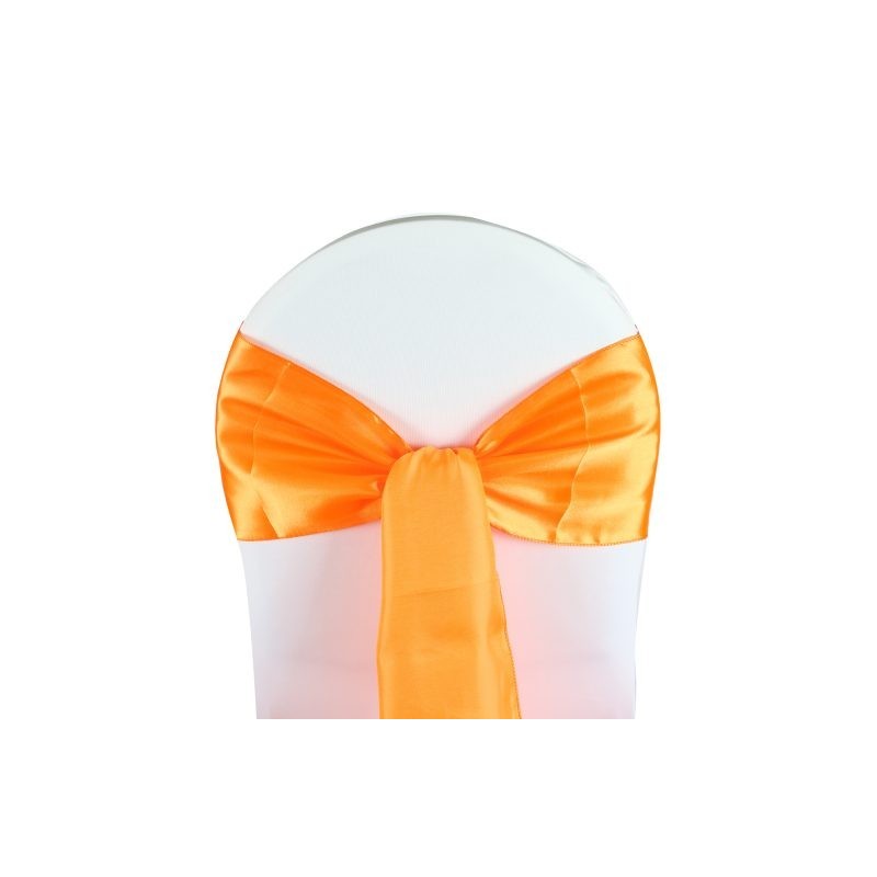 Nœud de chaise satin orange