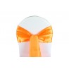 Nœud de chaise satin orange