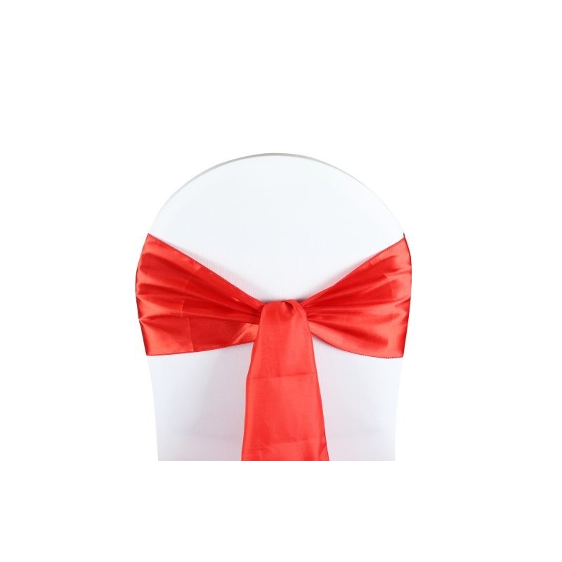 Nœud de chaise satin rouge