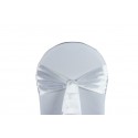 Nœud de chaise satin blanc
