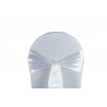 Nœud de chaise satin blanc