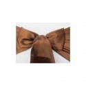Nœud de chaise satin marron