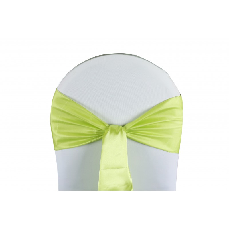Nœud de chaise satin vert pomme