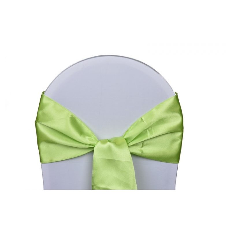 Nœud de chaise satin vert anis