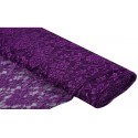 Nappe rectangle dentelle violet
