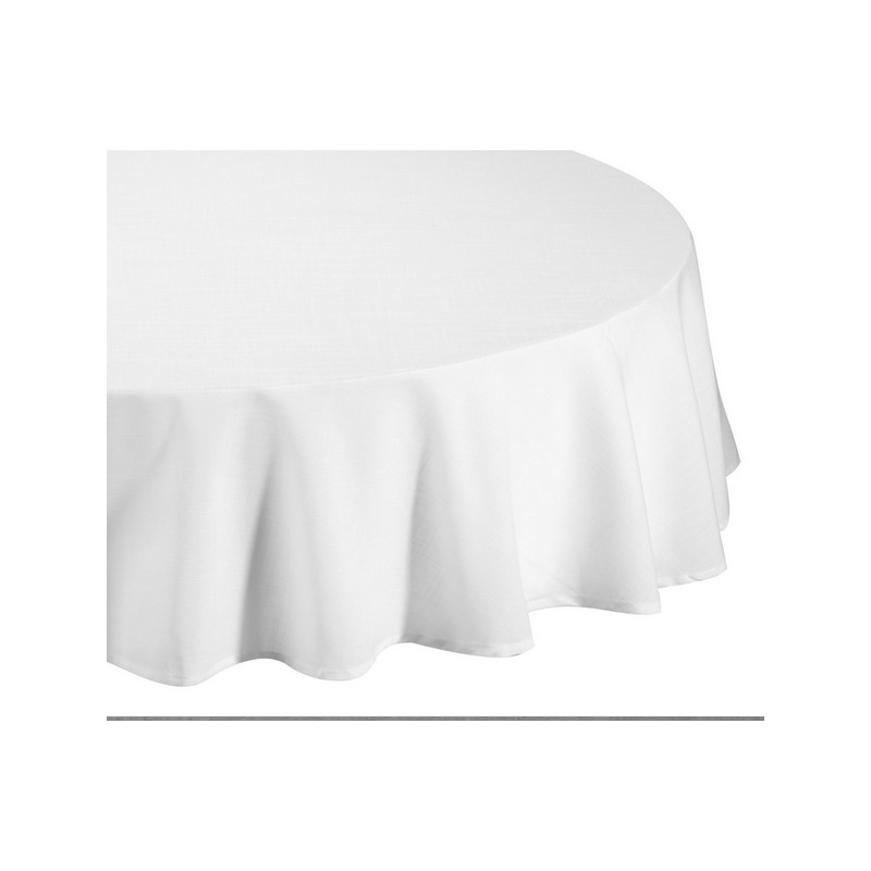 Nappe ronde blanche D240