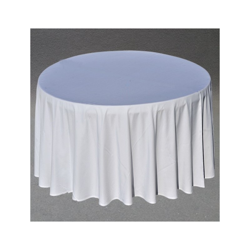 Nappe ronde blanche D300