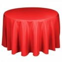 Nappe ronde rouge