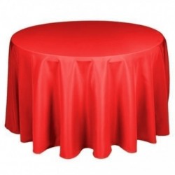 Nappe ronde rouge