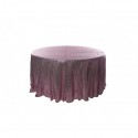 Nappe ronde sequin rose