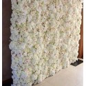 Mur floral blanc / rose