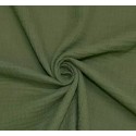 Serviette de table  gaze de coton vert fougère