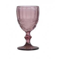Verre à pied vintage rose