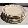 Assiette vintage – lot de 10 doré