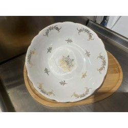 Plat rond creux doré - vintage